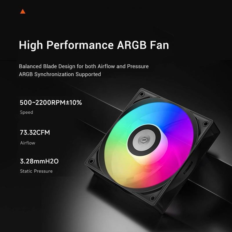 PCCOOLER CPU Air Cooler with Digital Display, ARGB Version, 4 Heat Pipes, High-Performance Quiet Tower Cooler, LGA 115X/1200/1700/1851, AM4/AM5 (CPS RT400 Digital ARGB BK) - Image 3